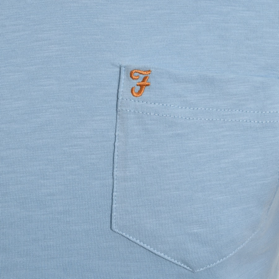 Alternative Image for ProductFarah Vintage Groove Pocket T Shirt Blue3